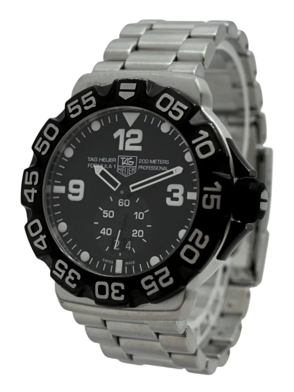 Tag Heuer 44mm Men's Formula 1 Black Dial Swiss Quartz Dive Watch! Ref: WAH1010!